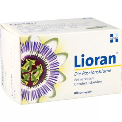 LIORAN cápsulas duras de flor de la pasión, 80 piezas