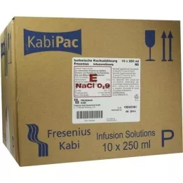 KOCHSALZLÖSUNG Frasco de plástico 0,9% Fresenius, 10X250 ml