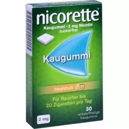 NICORETTE 2 mg de chicle de fruta fresca, 30 piezas