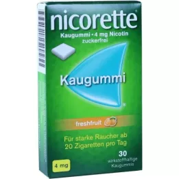 NICORETTE 4 mg de chicle de fruta fresca, 30 piezas