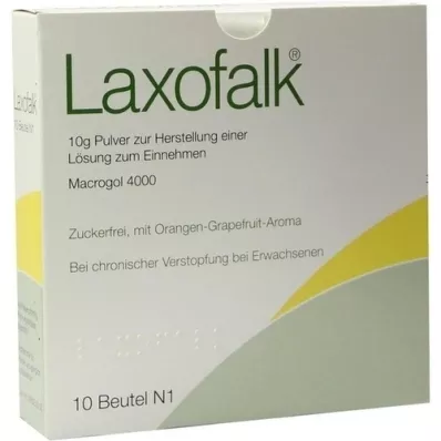 LAXOFALK 10 g Plv.z.Fabricante e.Lsg.z.Bolsa de admisión, 10 piezas
