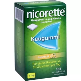 NICORETTE 4 mg de chicle de fruta fresca, 105 unidades