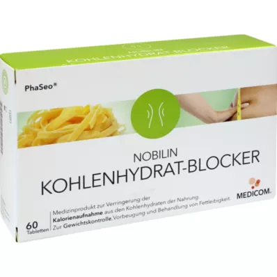 NOBILIN Tabletas bloqueantes de carbohidratos, 60 piezas