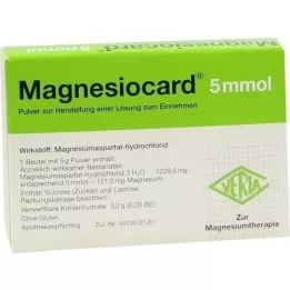 MAGNESIOCARD 5 mmol Plv.z.Her.e.Lsg.z.Ingesta, 20 piezas