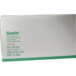 GAZIN Comp. gasa. 10x10 cm estéril 16 veces, 10x10 piezas
