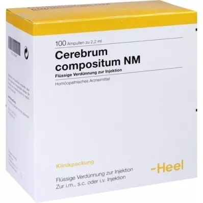 CEREBRUM COMPOSITUM NM Ampollas, 100 piezas