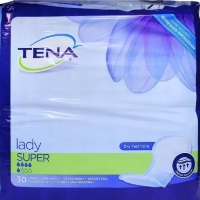 TENA LADY súper plantillas, 30 piezas