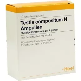 TESTIS COMPOSITUM N ampollas, 10 piezas
