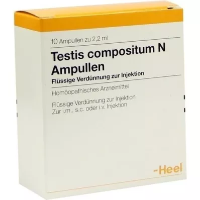 TESTIS COMPOSITUM N ampollas, 10 piezas