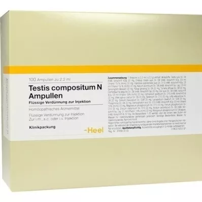TESTIS COMPOSITUM N ampollas, 100 piezas TESTIS COMPOSITUM N ampollas, 100 piezas