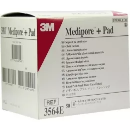 MEDIPORE Apósito para heridas estéril Plus Pad 3564E, 50 unidades