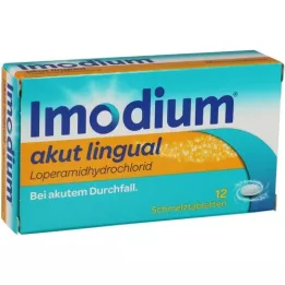 IMODIUM tabletas bucodispersables linguales agudas, 12 piezas