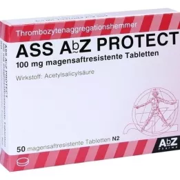 ASS AbZ PROTECT Tableta gastrorresistente de 100 mg, 50 piezas