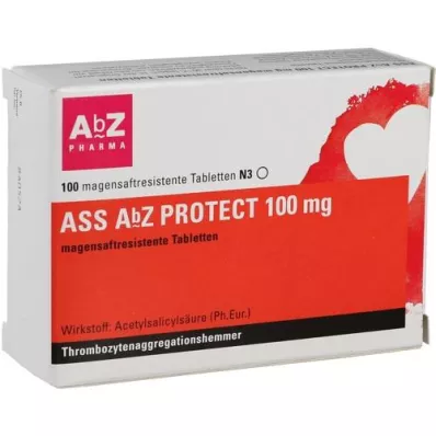 ASS AbZ PROTECT Tableta gastrorresistente de 100 mg, 100 piezas
