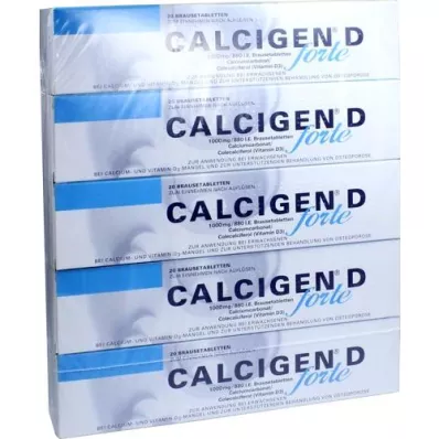 CALCIGEN D Forte 1000 mg/880 UI tabletas efervescentes, 100 piezas