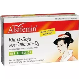 ALSIFEMIN Klima-Soja más tabletas de calcio D3, 30 piezas