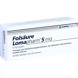 FOLSÄURE LOMAPHARM comprimidos de 5 mg, 50 unidades
