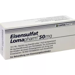 EISENSULFAT Lomapharm 50 mg comprimidos recubiertos con película, 50 piezas