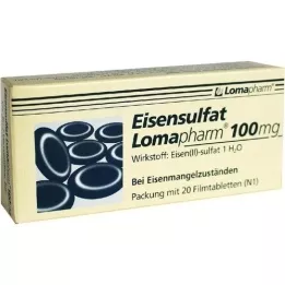 EISENSULFAT Lomapharm 100 mg comprimidos recubiertos con película, 20 piezas