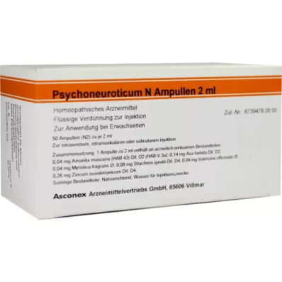 PSYCHONEUROTICUM N ampollas, 50X2 ml