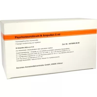 PSYCHONEUROTICUM N ampollas, 50X5 ml