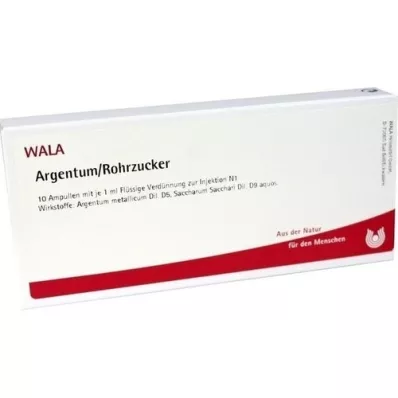 ARGENTUM/ROHRZUCKER Ampollas, 10X1 ml