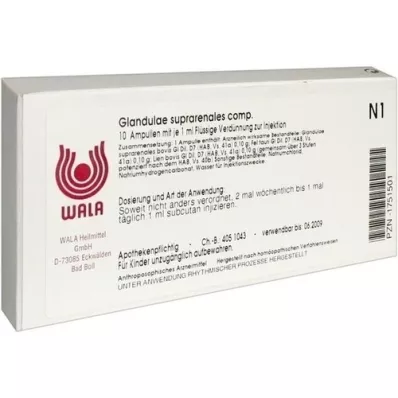 GLANDULAE SUPRARENALES comp. ampollas, 10X1 ml