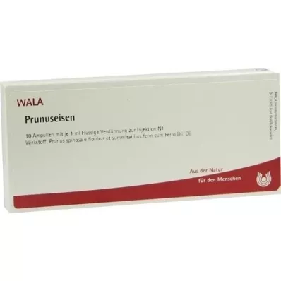 PRUNUSEISEN Ampollas, 10X1 ml