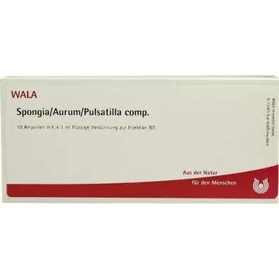 SPONGIA/AURUM/Pulsatilla comp. ampollas, 10X1 ml SPONGIA/AURUM/Pulsatilla comp. ampollas, 10X1 ml