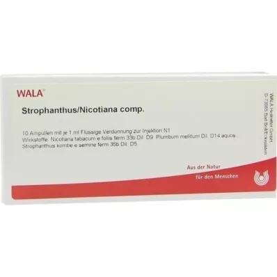 STROPHANTHUS/NICOTIANA comp. ampollas, 10X1 ml