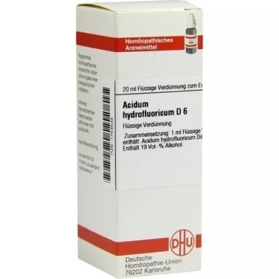 ACIDUM HYDROFLUORICUM Dilución D 6, 20 ml ACIDUM HYDROFLUORICUM Dilución D 6, 20 ml