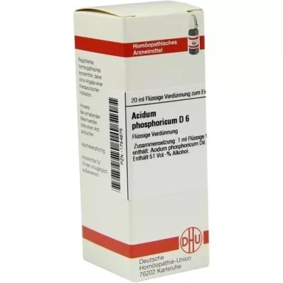 ACIDUM PHOSPHORICUM Dilución D 6, 20 ml