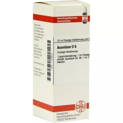 ACONITUM Dilución D 6, 20 ml