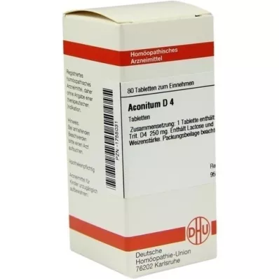 ACONITUM D 4 tabletas, 80 piezas