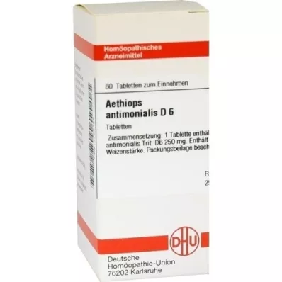 AETHIOPS ANTIMONIALIS D 6 tabletas, 80 piezas