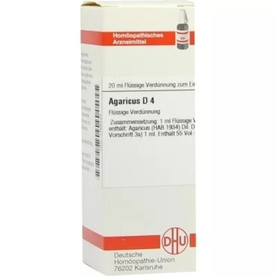 AGARICUS Dilución D 4, 20 ml