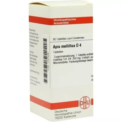 APIS MELLIFICA D 4 tabletas, 80 piezas
