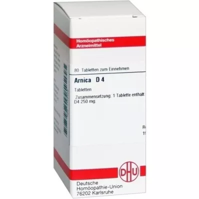 ARNICA D 4 tabletas, 80 piezas