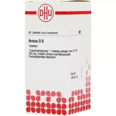 ARNICA D 6 tabletas, 80 piezas