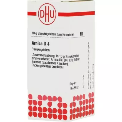 ARNICA D 4 glóbulos, 10 g