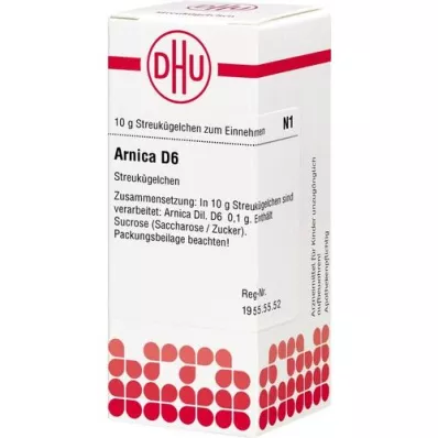 ARNICA D 6 glóbulos, 10 g