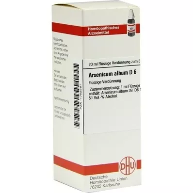 ARSENICUM ALBUM Dilución D 6, 20 ml