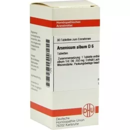 ARSENICUM ALBUM D 6 tabletas, 80 piezas