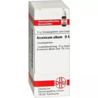 ARSENICUM ALBUM D 6 glóbulos, 10 g