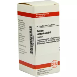 BARIUM CARBONICUM D 6 tabletas, 80 piezas
