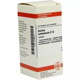 BARIUM CARBONICUM D 12 tabletas, 80 piezas