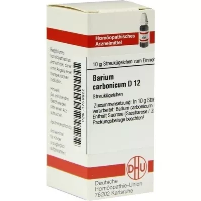 BARIUM CARBONICUM D 12 glóbulos, 10 g BARIUM CARBONICUM D 12 glóbulos, 10 g