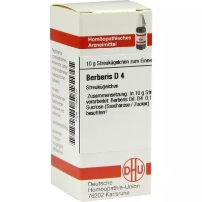 BERBERIS D 4 glóbulos, 10 g