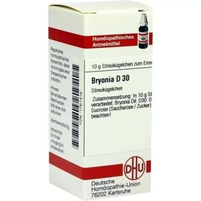 BRYONIA D 30 glóbulos, 10 g