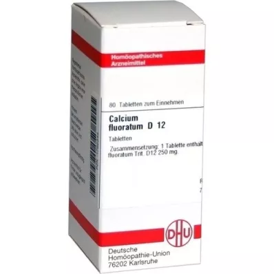 CALCIUM FLUORATUM D 12 tabletas, 80 piezas